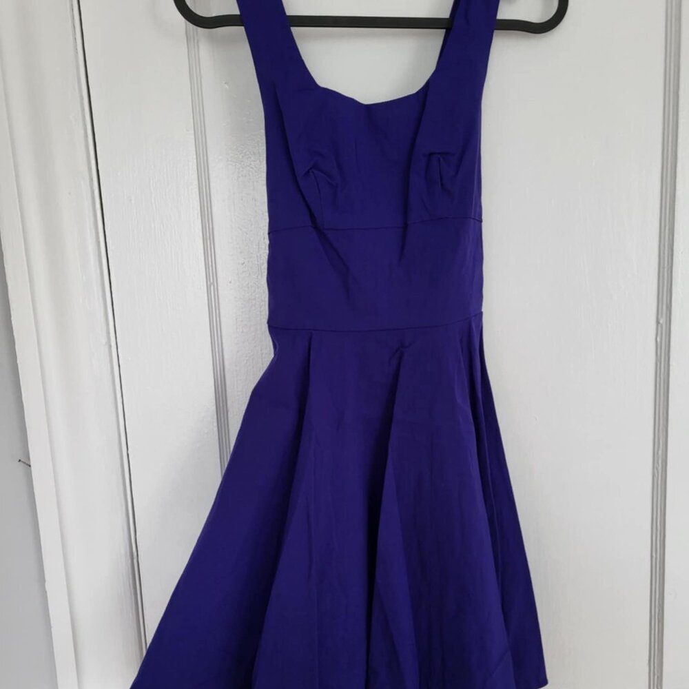 Indigo/Deep Blue ASOS Petite A-Line Dress Size 2